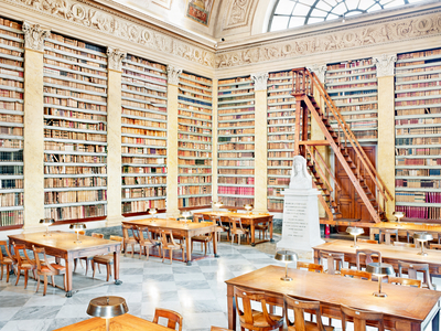 Palatina Library of Parma Maria Luidia hall reading room, Parma, Italy, 2011 (photo)