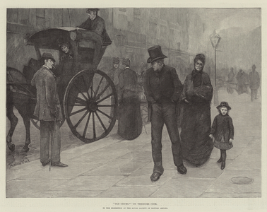 "Old Chums", in the Exhibition of the Royal Society of British Artists (engraving)