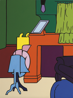 Interior; Interno, 1968 (acrylic on canvas)