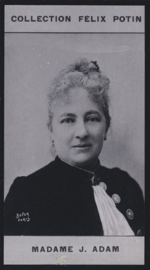 Juliette-Lamber Adam (1836) (b/w photo)