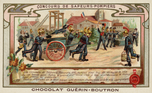 Firemen's competition (chromolitho)