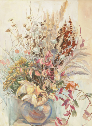 Flowers in Vase, 1978 (gouache on paper)
