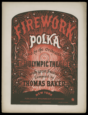 Firework Polka, 1866 (print)