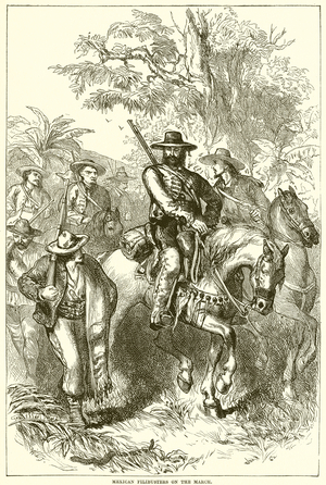 Mexican Filibusters on the March (engraving)