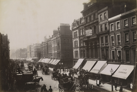 Oxford Street, London (b/w photo)