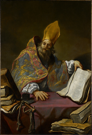 St. Ambrose, c.1623-25 (oil on canvas)