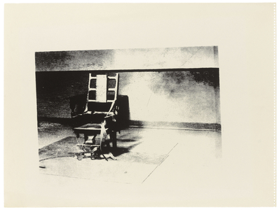 Electric Chair, 1978 (screenprint on Strathmore 400 series drawing paper)