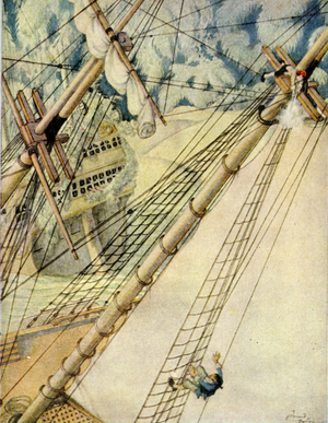 Robert Louis Stevenson 's Treasure Island, 1927 (lithograph)