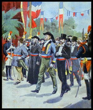 The procession of the Mayors of France, at the Exposition Universelle of 1900, 1900