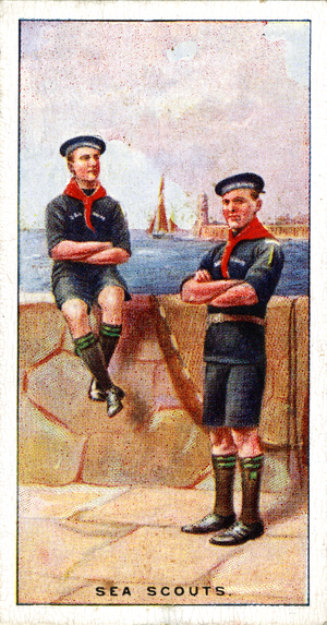 Sea Scouts, 1929 (colour litho)