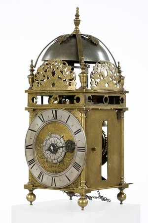 Clock, 1660-70 (brass & metal) 