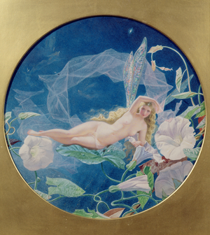 The Morning Glory Fairy (w/c & bodycolour on paper)