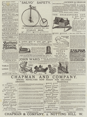 Page of Advertisements (engraving)