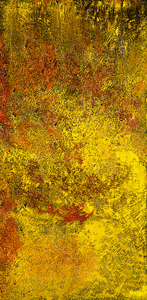 Sometimes a River I, 1995 (oil & raw pigment on paper laid down on canvas)