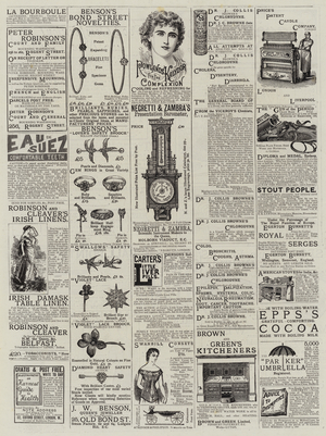 Page of Advertisements (engraving)