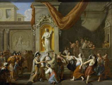 The Marriage of Alexander the Great and Roxane of Bactria, 1670 (oil on panel)