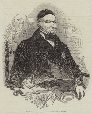 Portrait of His Royal Highness the Duke of Sussex (engraving)