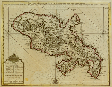 A map of Martinique