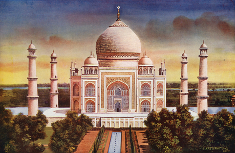 Agra: Taj Mahal, General View (colour photo)