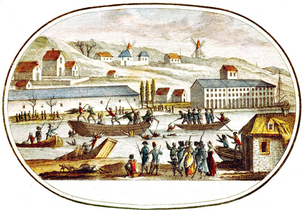 mass drownings in the Loire river in Nantes also called the "republican weddings", october 1793 (at the time of the wars of the Vendee in France), upon the order of Jean Baptiste Carrier (1756-1794), representative of the national salvation committee, against all prisoners and persons suspected of revolutionary half-heartedness (more than 10000 casualty) he will be denounced, sent bak to Paris in Octobre 1794 and guillotined.