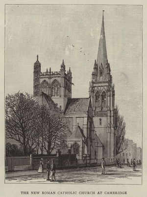 The New Roman Catholic Church at Cambridge (engraving)