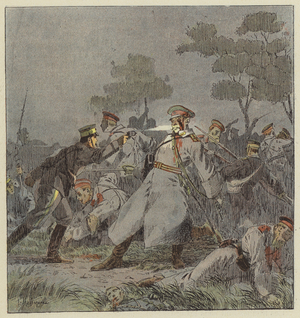 Combat de nuit a Mo-Tien-Ling (colour litho)