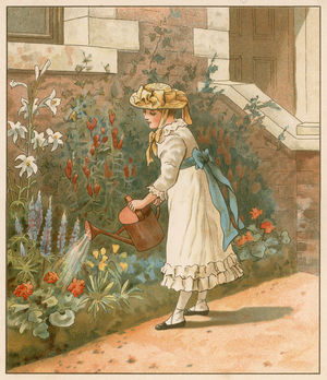 Early Days at Kensington (chromolitho)