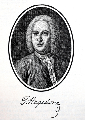 Friedrich von Hagedorn, 1882 (woodcut)