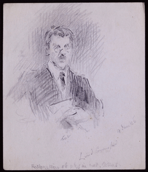 Portrait of Earl of Crawford & Balcarres, 1926 (pencil on paper)