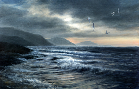Winter sky, 2022 (acrylic)