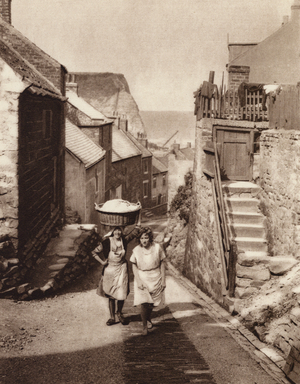 Yorkshire: Staithes (b/w photo)
