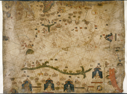 Chart of Mediterranean coasts