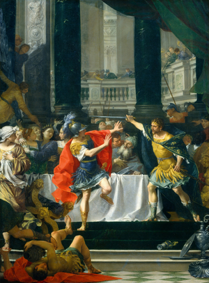 Alexander the Great Threatened by His Father, probably 1700-1705 (oil on canvas)