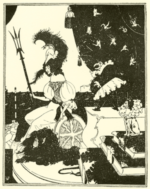 Britannia a la Beardsley (engraving)