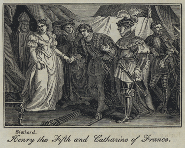 'Henry the Fifth and Catharine of France', illustration for 'A History of England', c.1821 (engraving)