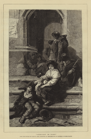 Alms-Day in Rome (engraving)
