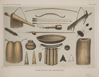 Indian designs and manufactures, 1856 (lithograph)