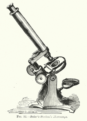 Baker's Student's Microscope (engraving)