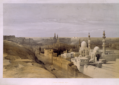 Cairo, Looking West, 1848 (colour litho)
