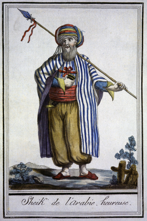 Sheik in Yemen, 1810 (print)