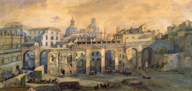 Aqueduct of the Palazzo Venezia, Rome (w/c on paper)