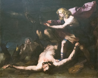 Apollo and Marsyas, 1657 circa, Luca Giordano (oil on canvas)