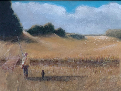 Walking to the River (acrylic on canvas)