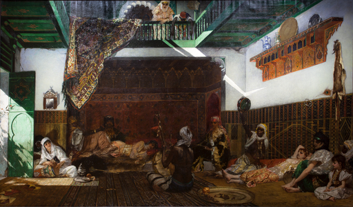 Interior of a harem in Morocco, 1878 (Oil on canvas)