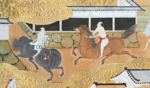 Osakazu Byobu - Japanese eight-panel folding screen (painting)