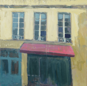 Café South West France, 2017 (oil on linen)
