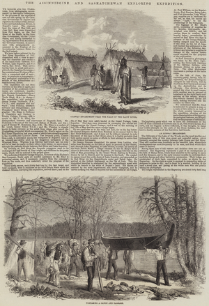 The Assinniboine and Saskatchewan Exploring Expedition (engraving)