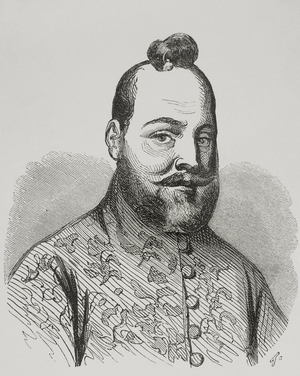 Ferenc Wesselenyi, Palatine of the Royal Hungary, portrait, 19th century (engraving)