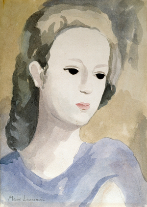 Portrait of Young Girl, 1955 (watercolour)