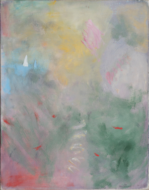 Garden Above the Sea, Le Lavandou, 1990 (oil on canvas)